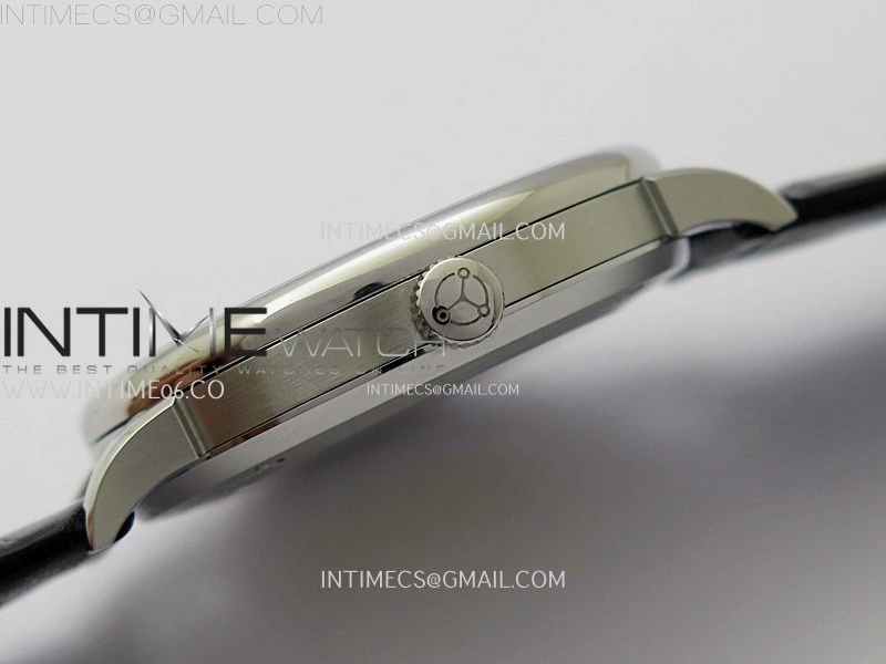 Saxonia Thin 211.026 SS SVF Silver dial On Black Leather Strap A2892